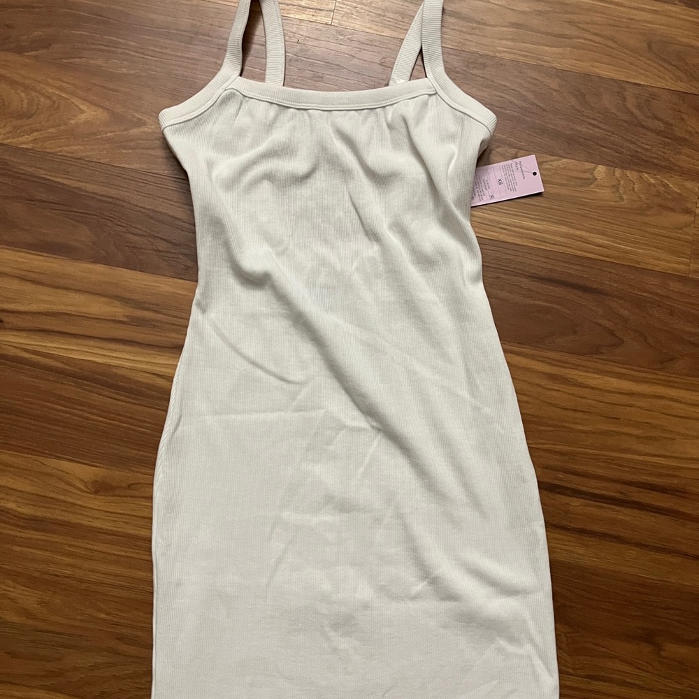 Wild Fable white ribbed Dress